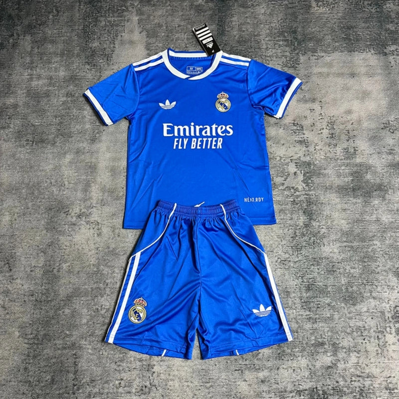 REAL MADRID VISITANTE 25-26 AZUL NIÑOS